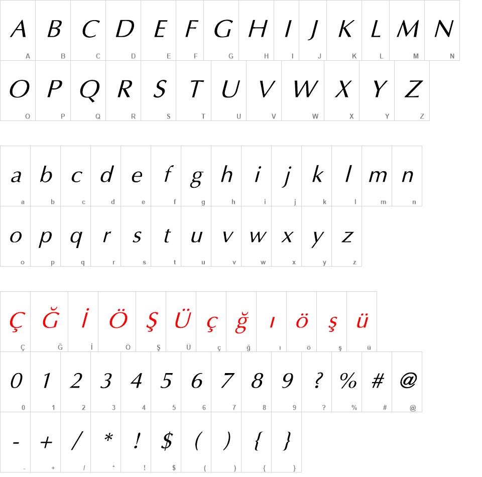 Optima font